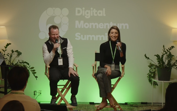 Scott Snowden and Danielle Ghazarian at the Digital Momentum Summit