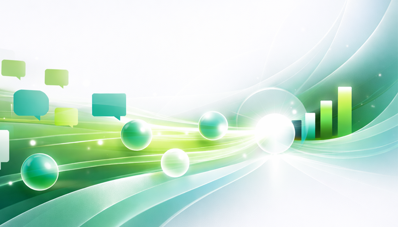 Illustration of a flow of ideas and feedback through a process to bring structure.